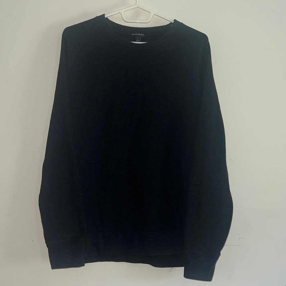 Banana Republic Classic Black Crewneck Sweater
